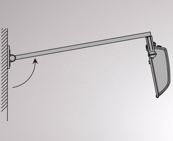 ACC 41 Wandlausleger verstellbar graphit