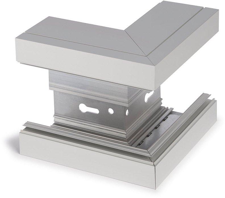 Brüstungskanal Aluminium SIGNA Style Außenneck 70 x 130