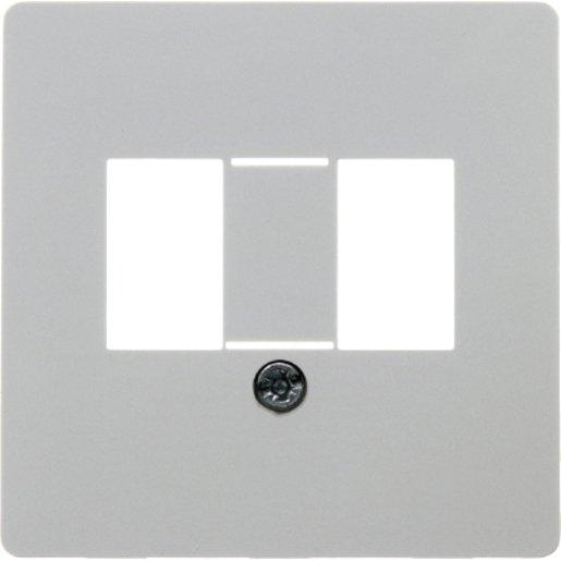 Zentralplatte f. TAE-Steckdose 6/6FF und 6/6NF Zentralplattensystem ws