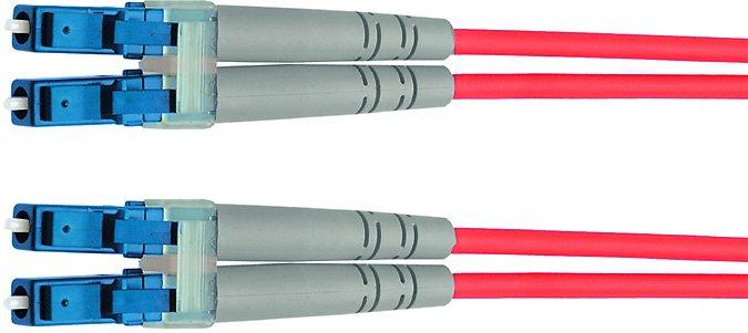 LWL-Duplex-Rangierkabel LC Duplex E9/125 2m