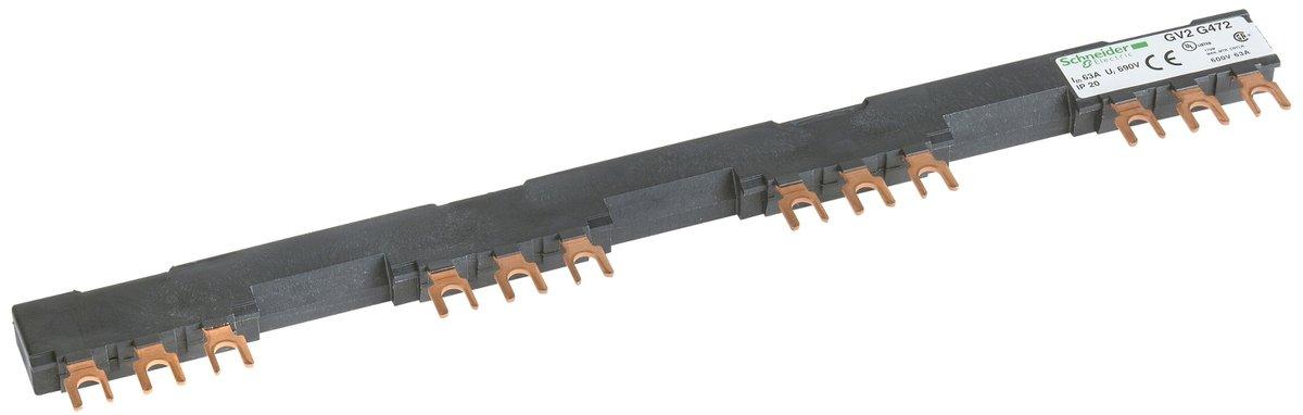 Drehstrom-Sammelschienensystem 63A 4Abgangsstellen 72mm Abstand