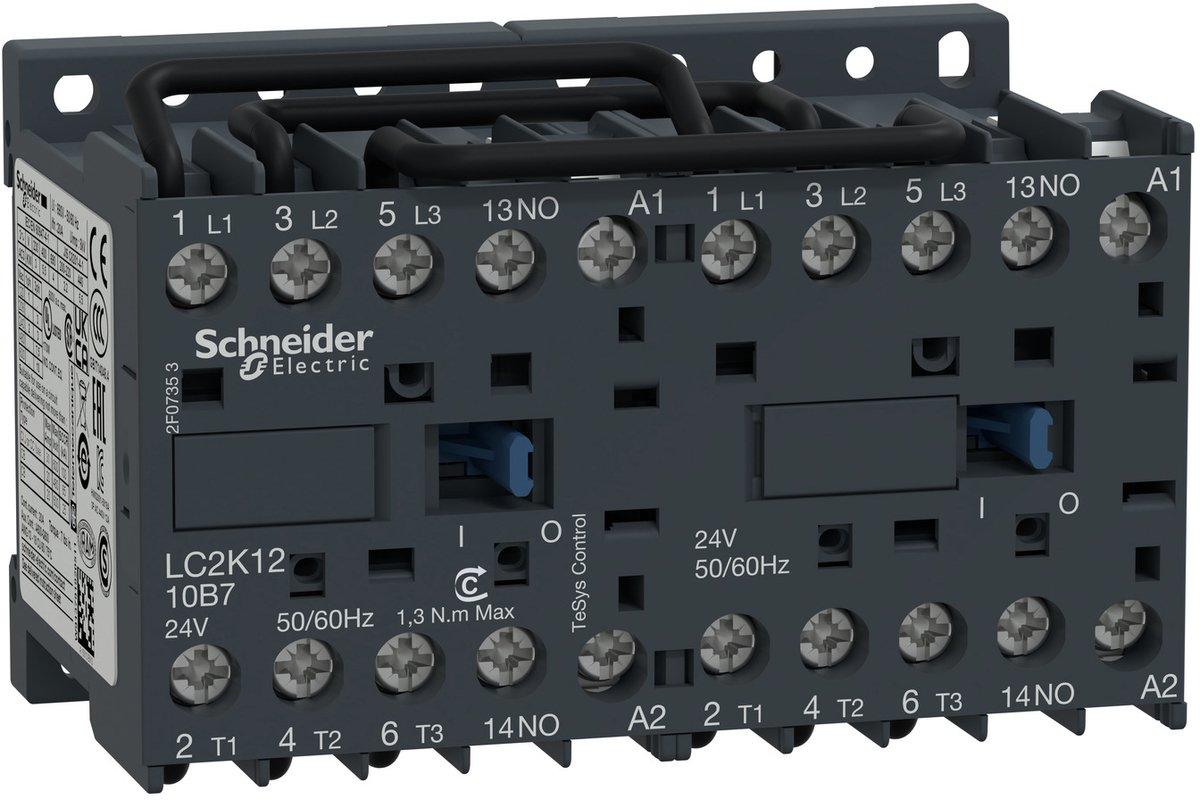 Wendeschützkombination 3p+1S 5,5kW/400V/AC3 12A Spule 24V 50/60Hz