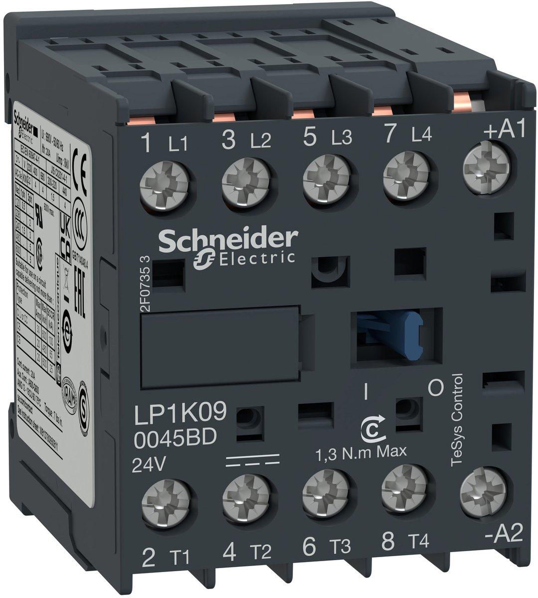 Leistungsschütz 4p 9A/AC1 24V DC
