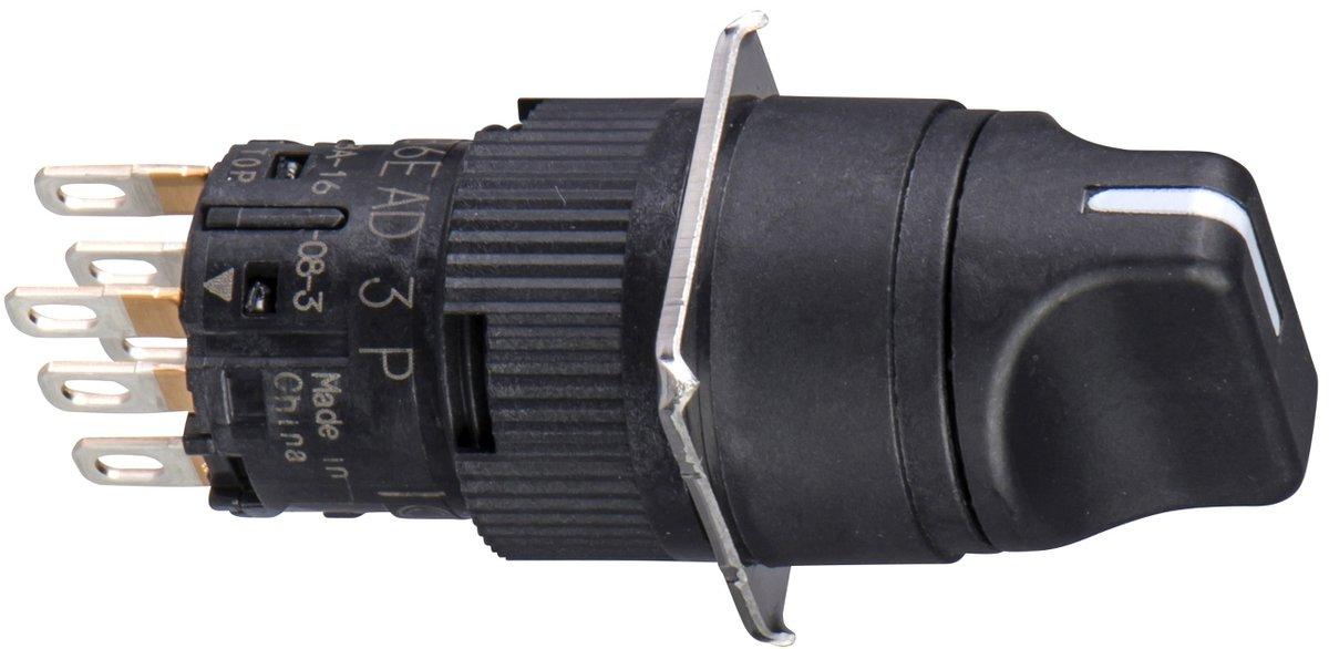 Leuchtmelder Ø 16mm quadratisch IP 65 grün Integral LED 24 V Stecker