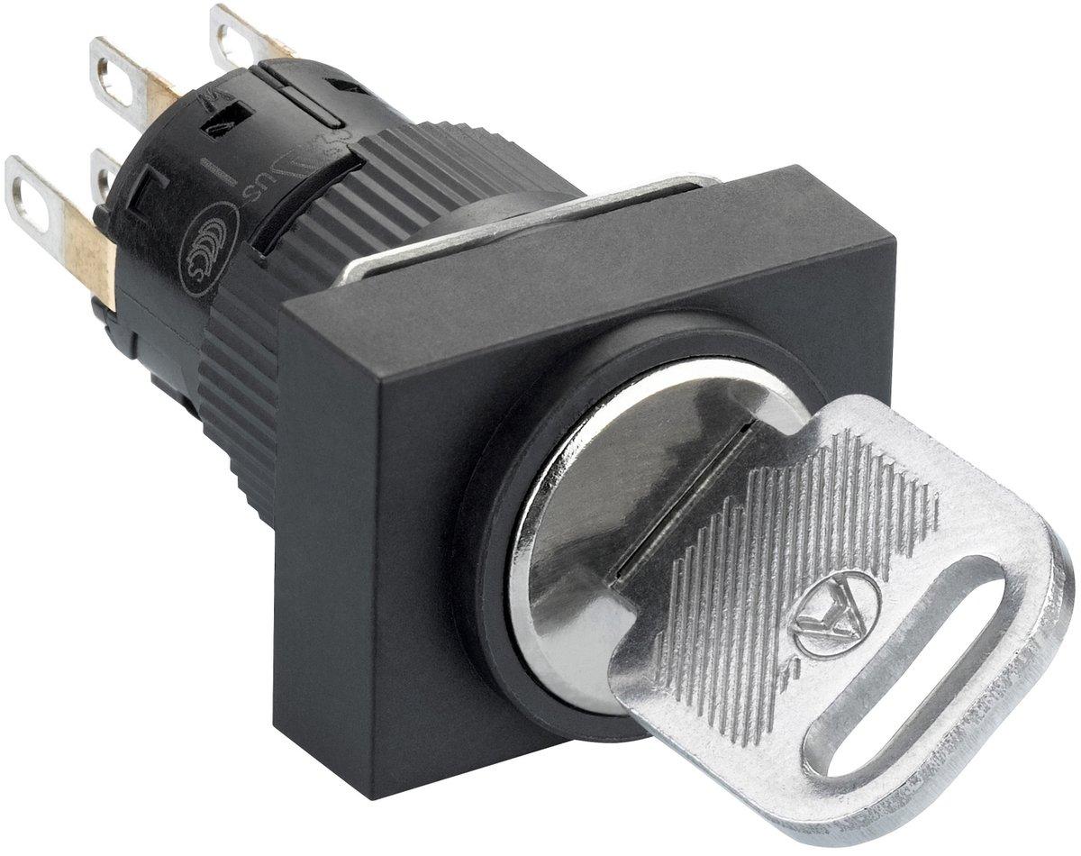 Leuchtdrucktaster rot Ø 16mm flach o. Rastung 24 V 2W