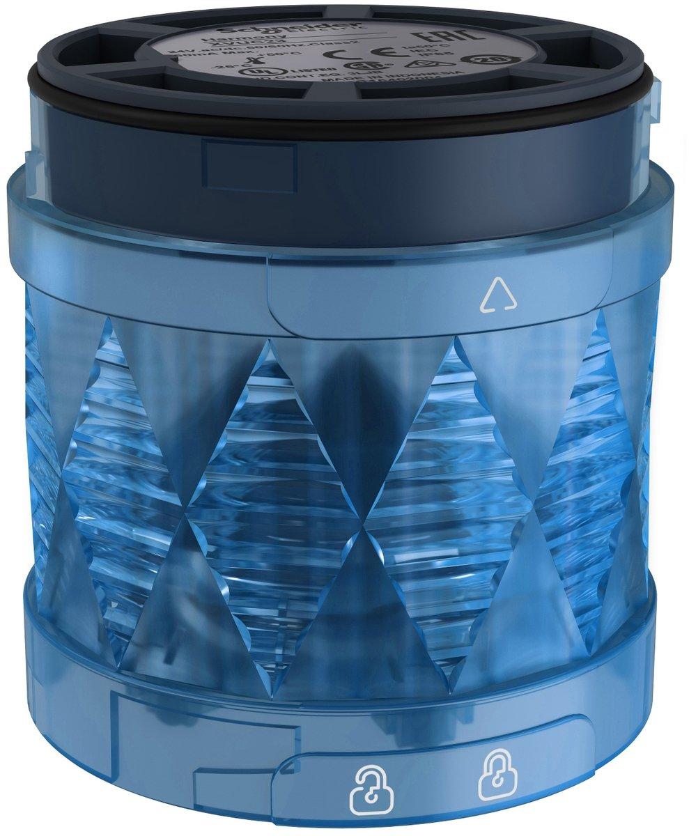 Ø 60mm LED Leuchtelement Blinklicht blau IP65 24V AC/DC