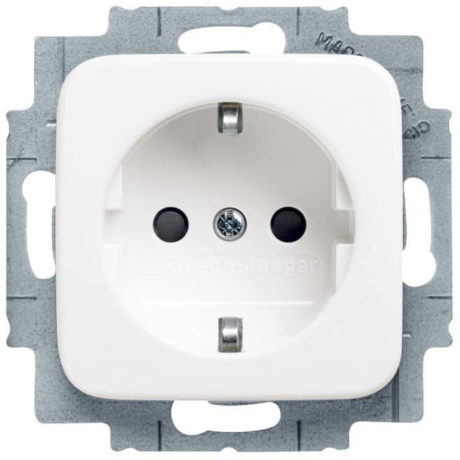 SCHUKO Steckdosen-Einsatz Safety+ alpinweiß - Reflex SI