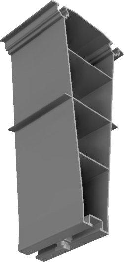 FixZ-15 Systemprofil18 mitte 96mm mit Verbinder