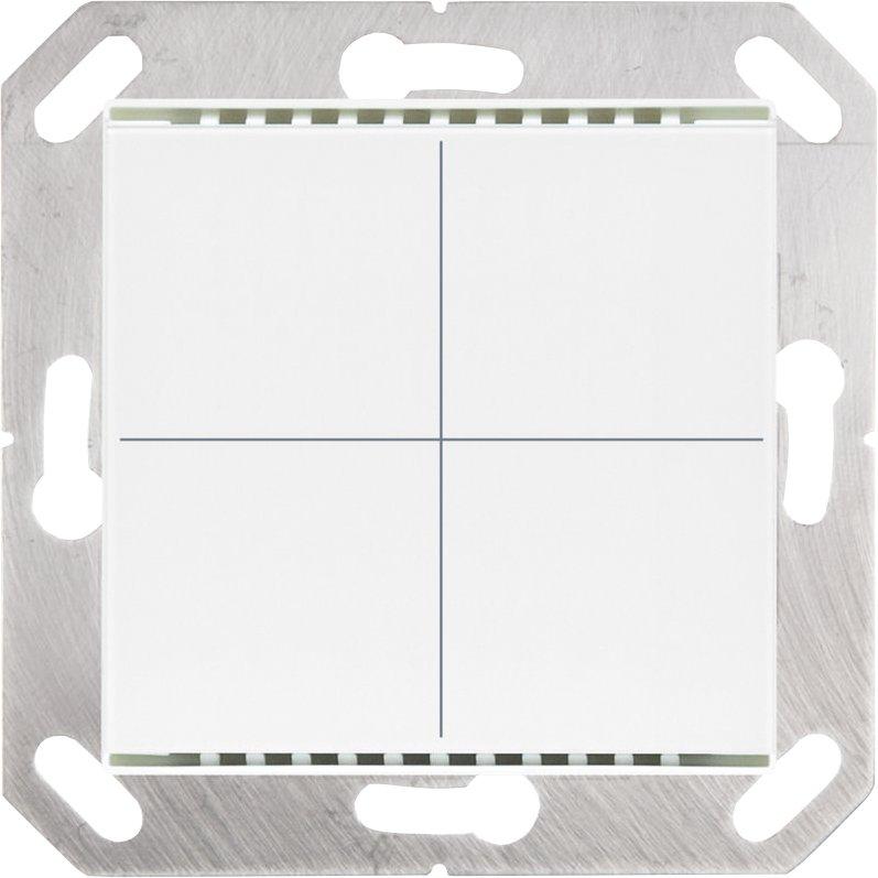 KNX Tastsensor 4fach M4-T reinweiß