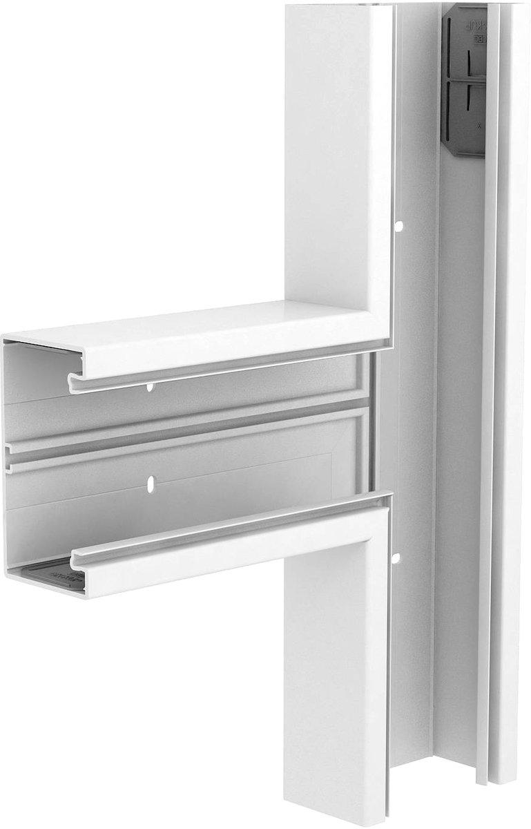 T-Stück 70x130mm PVC reinweiß 9010