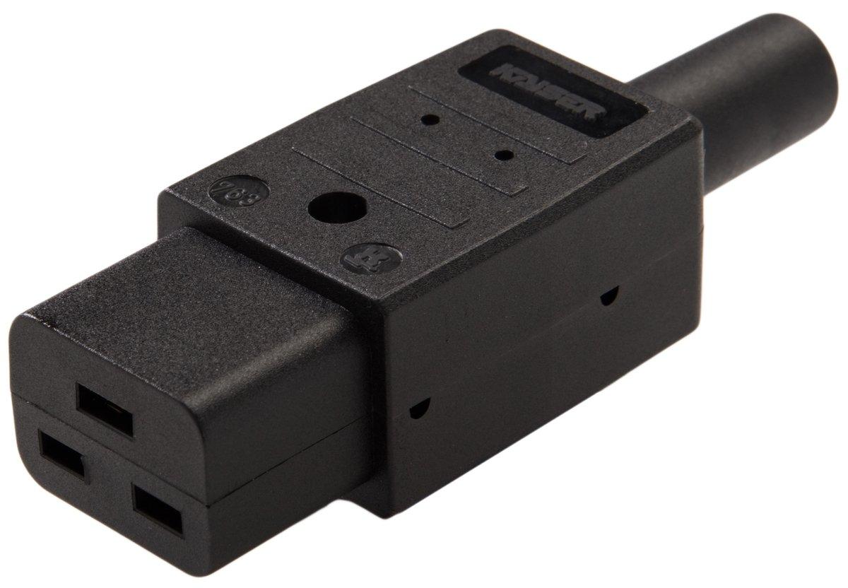 Gerätesteckdose 70GR/ 16A schwarz