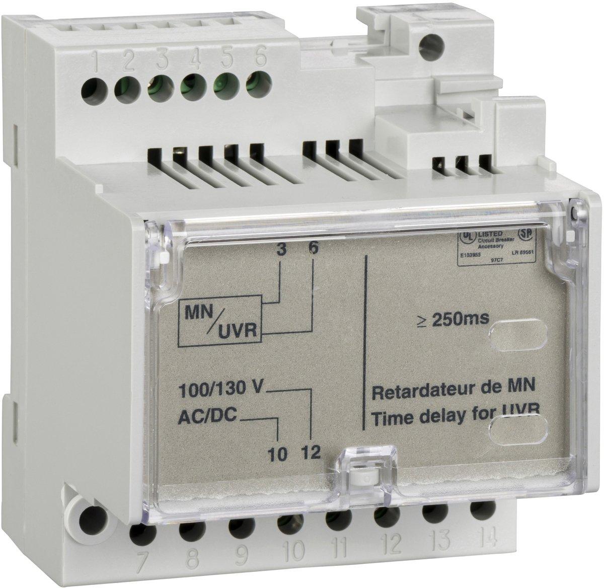Nicht-einstellbares Zeitrelais für Spannungsauslöser MN 100/130 V AC/DC
