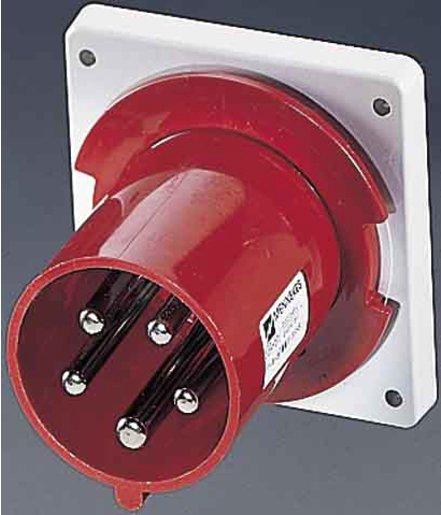 CEE-Anbaugerätestecker 63A 5p 400V 6h IP44