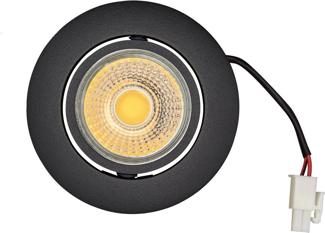 Einbauspot LED Flat schwarz-matt 8W 930 38° dimmbar