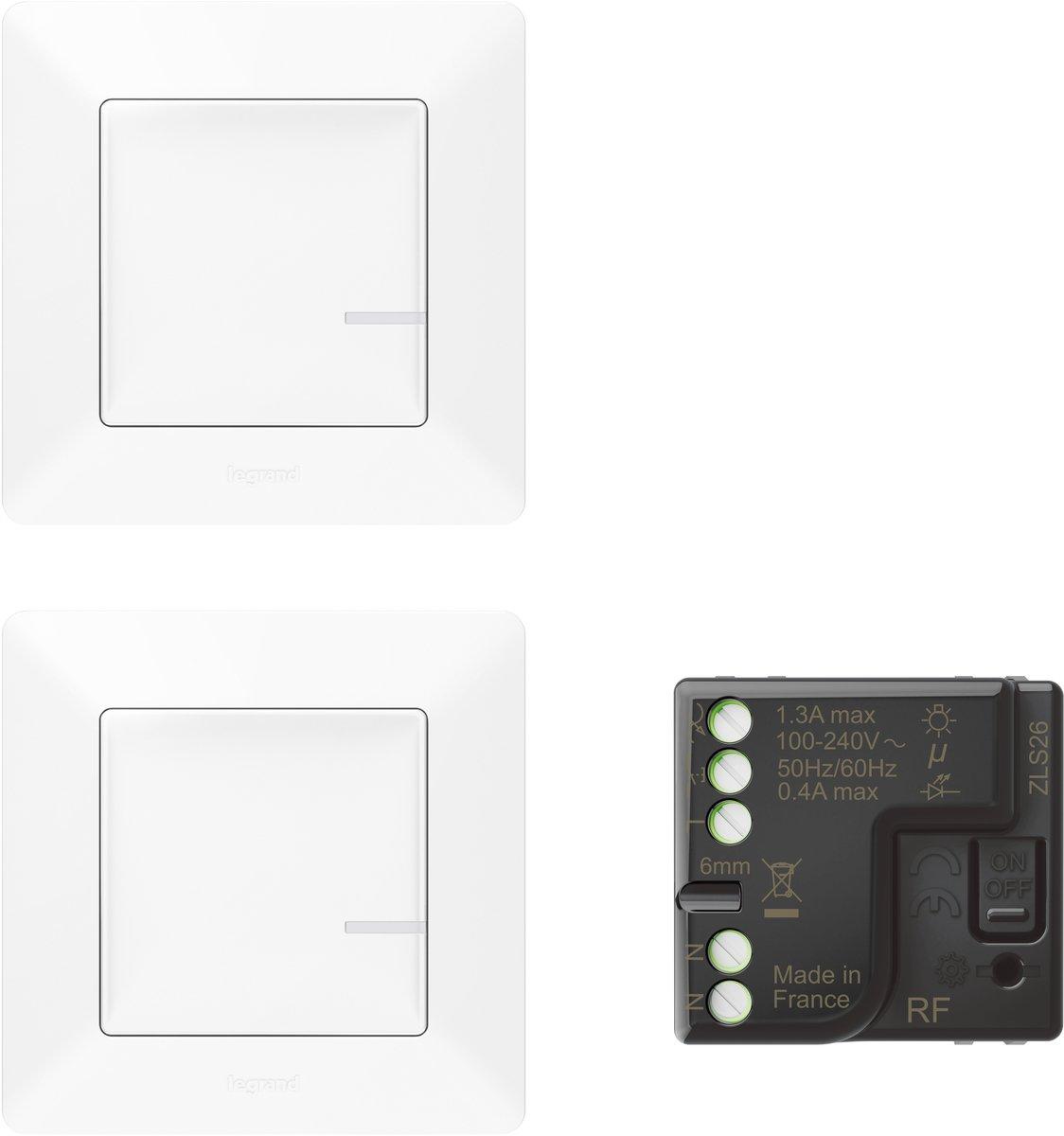 STAND-ALONE-SET Mikromodul + 2 Sender Valena Life with Netatmo Ultraweiss