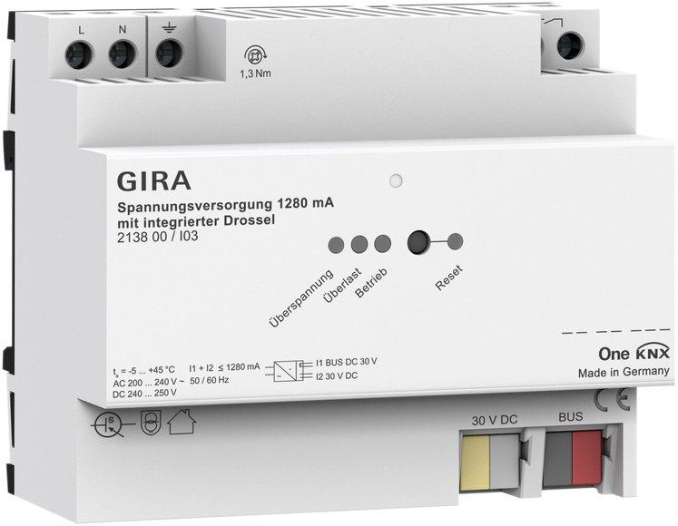 Spannungsversorgung 1280 mA Drossel KNX REG