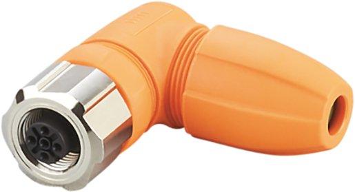 Konfektionierbare Buchse Betriebsspannung kleiner als 250 V AC abgewinkelt