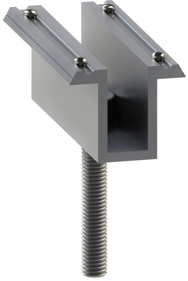 Mittelklemme AC vormontiert mit Pins und Schraube M8x50