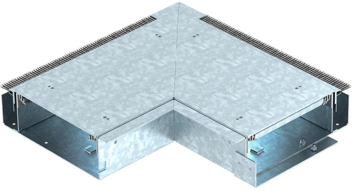 Inneneck mit Bürstenleiste 421x421x87 St bandverzinkt