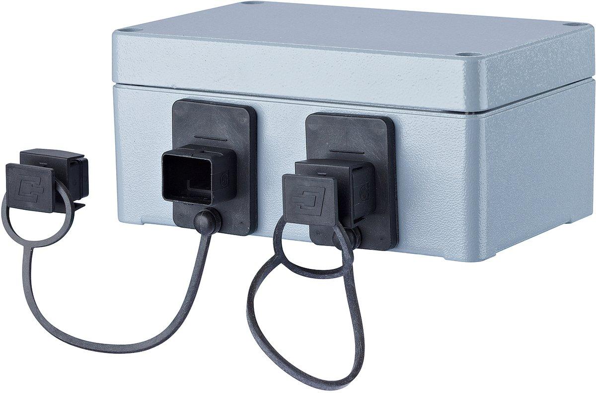 E-DAT Industry IP67 V4 2 Port metal outlet