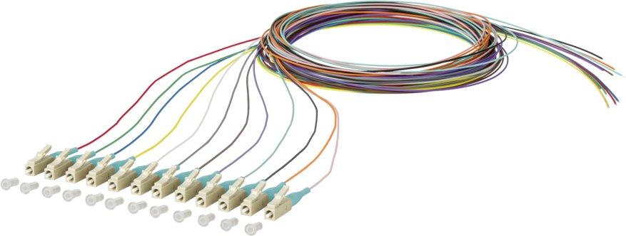 OpDAT Pigtail LC-PC OM3 12 Farben
