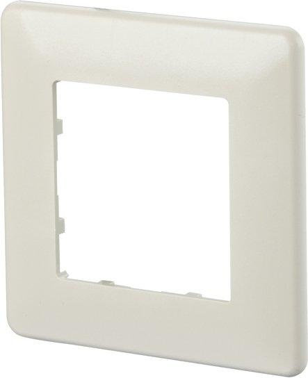 Abdeckplatte für E-DAT modul und E-DAT design (matt) Anschlussdosen reinweiß