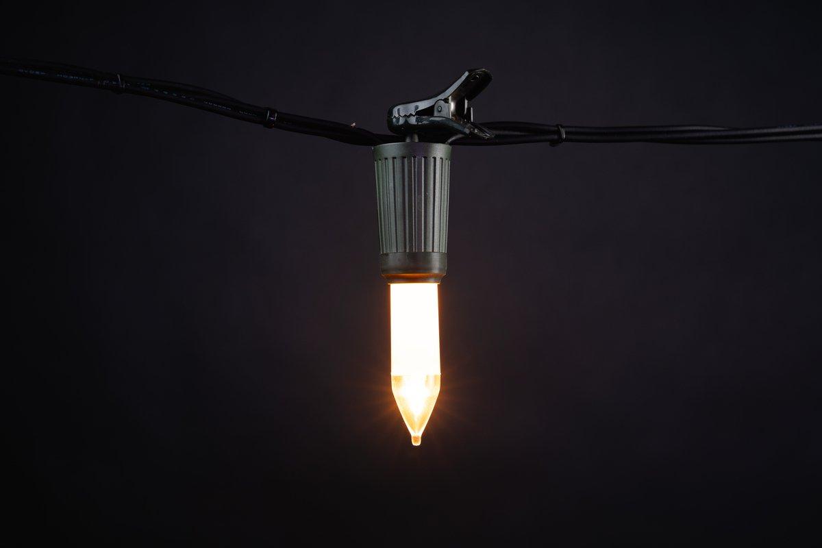 Blisterkarte mit 2 LED Schaftlampen PVC E14 8-34V warm-weiß /klar (2 LED)