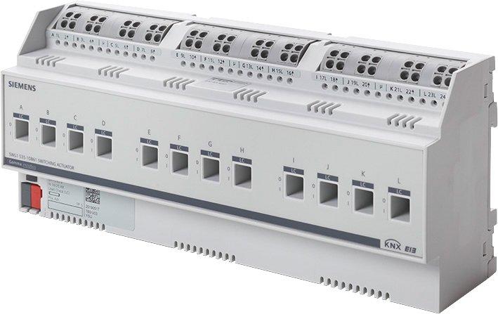 Schaltaktor 12x AC 230V 16/20AX C-Last Laststromüberwachung