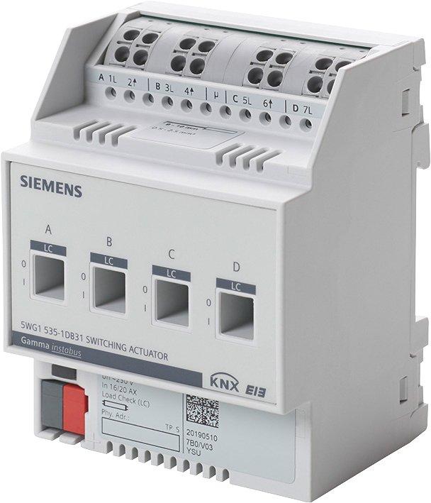 Schaltaktor 4x AC 230 V 16/20AX C-Last Laststromüberwachung