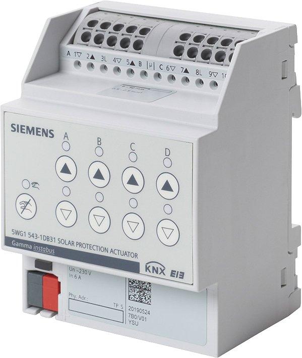 KNX Sonnenschutzaktor 4 x AC 230 V 6 A mit Endlagenerkennung