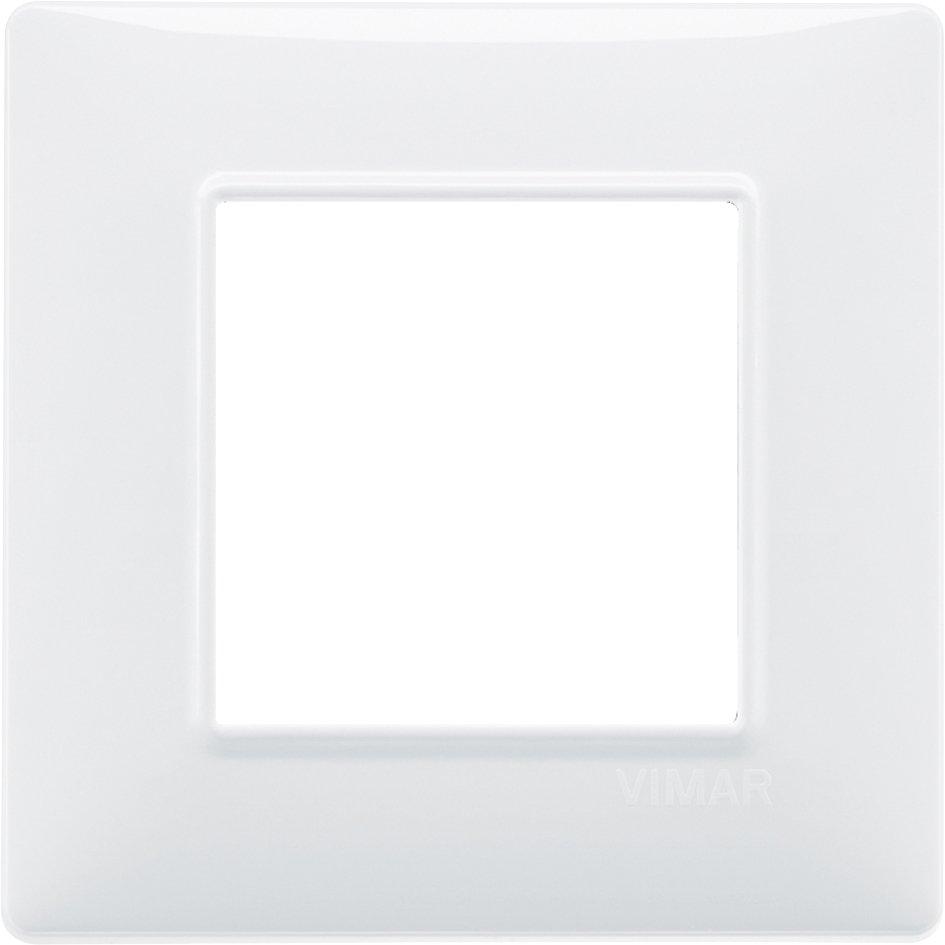 Abdeckrahmen 2 Module Technopolymer weiß