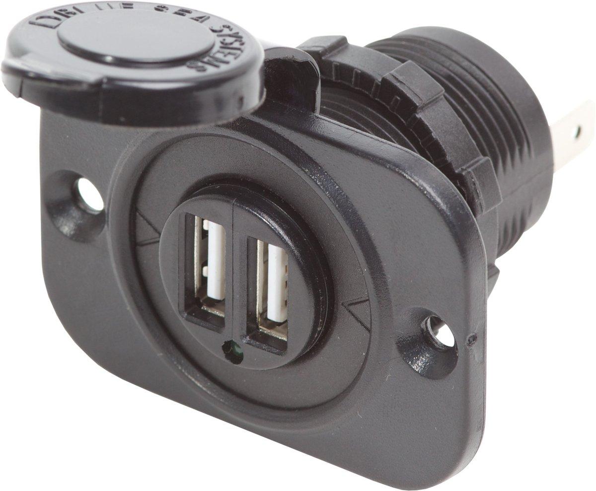 Doppel-USB-Ladesteckdose 2x2,1 A