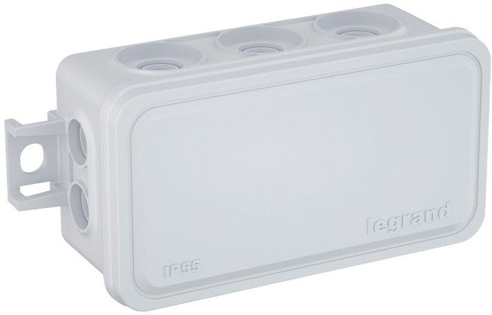 Abzweigdose 80 x 43 x 34 mm IP 55 10 Membran-Einführungen Mini Plexo