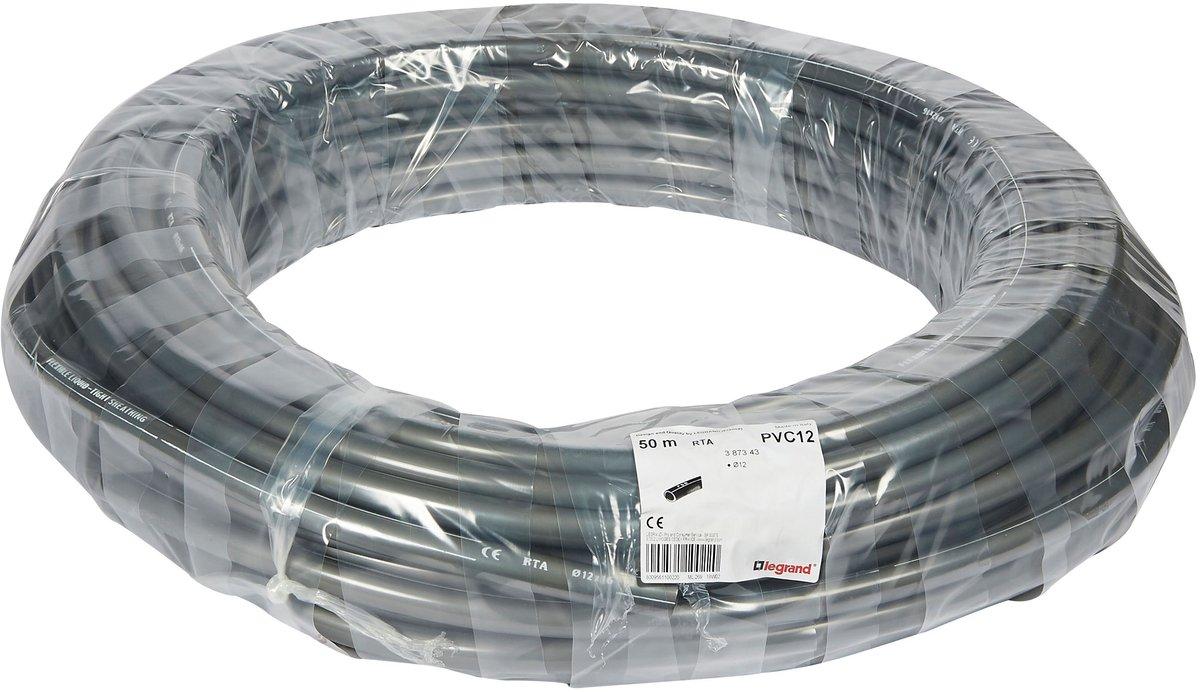Kabelschutzschlauch GE D=10 PVC grau