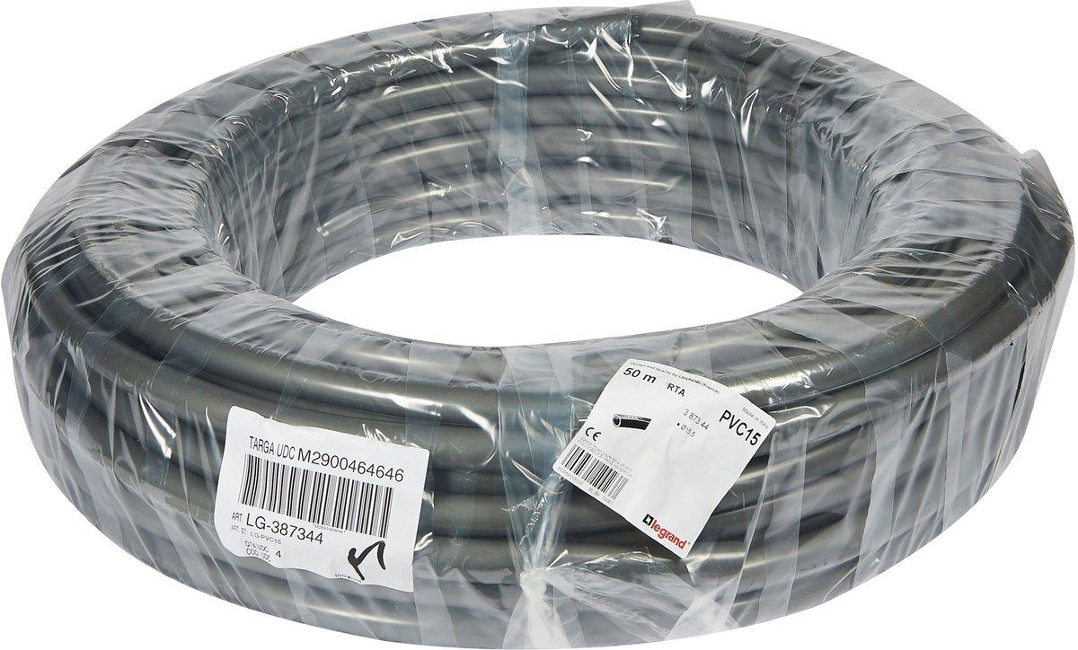 Kabelschutzschlauch GE D=15 PVC grau