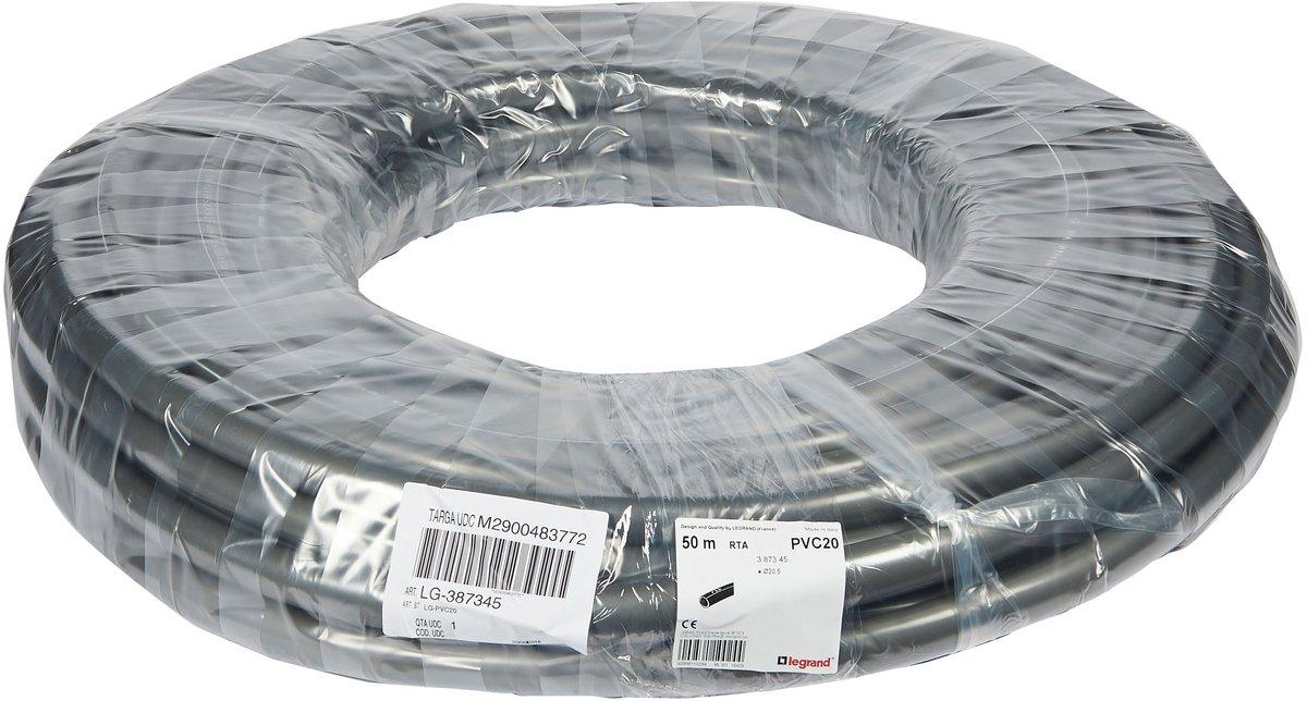 Kabelschutzschlauch GE D=20 PVC grau