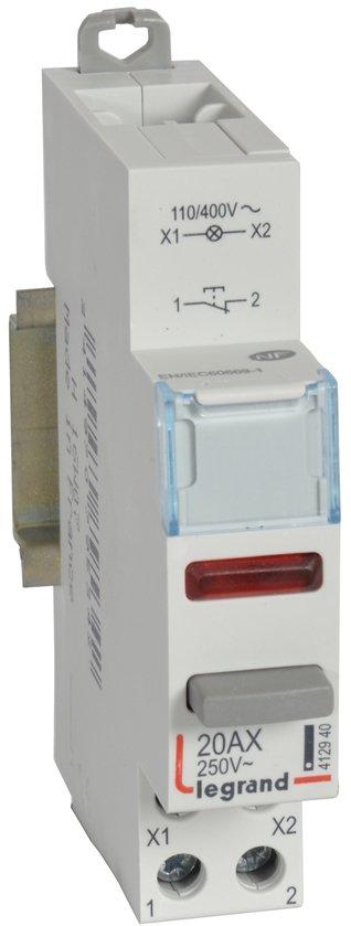 Taster CX3 20A 1 Öffner + LED Rot 110/400V AC Gebrauchskategorie AC-12 1TE