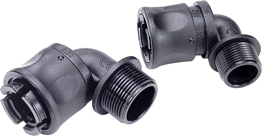 Verschraubung F LGP D15 M25 90° schwarz