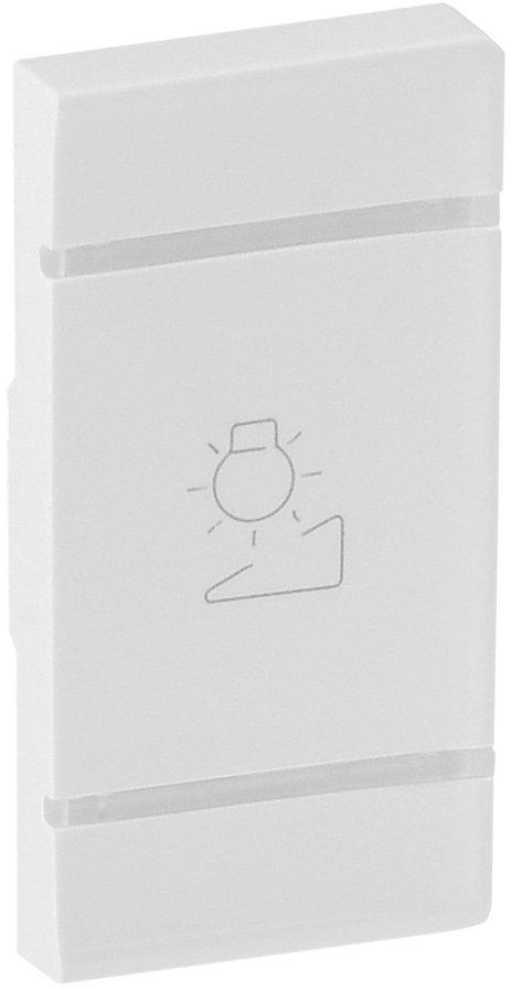 Wippe MyHome 1-modulig rechts mit Symbol Dimmer Valena Life Ultraweiß