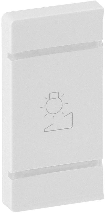 Wippe MyHome 1-modulig links mit Symbol Dimmer Valena Life Ultraweiß