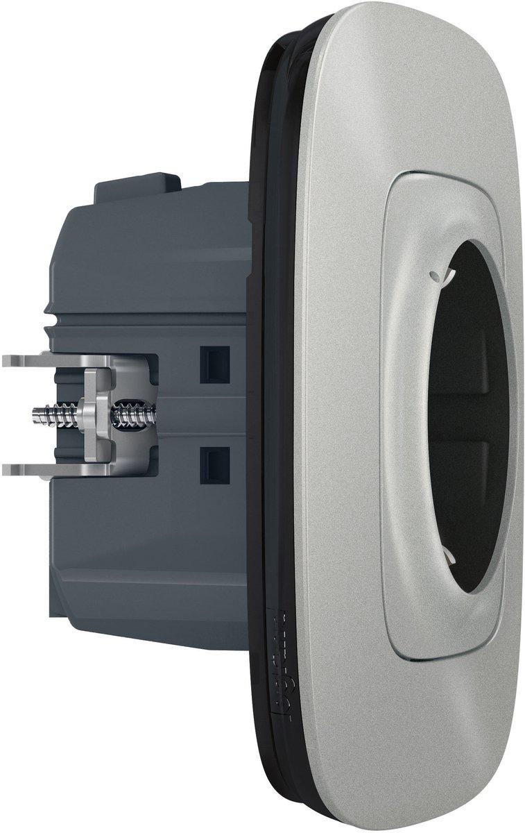 Funk-Schuko-Steckdose Valena Allure with Netatmo Aluminium