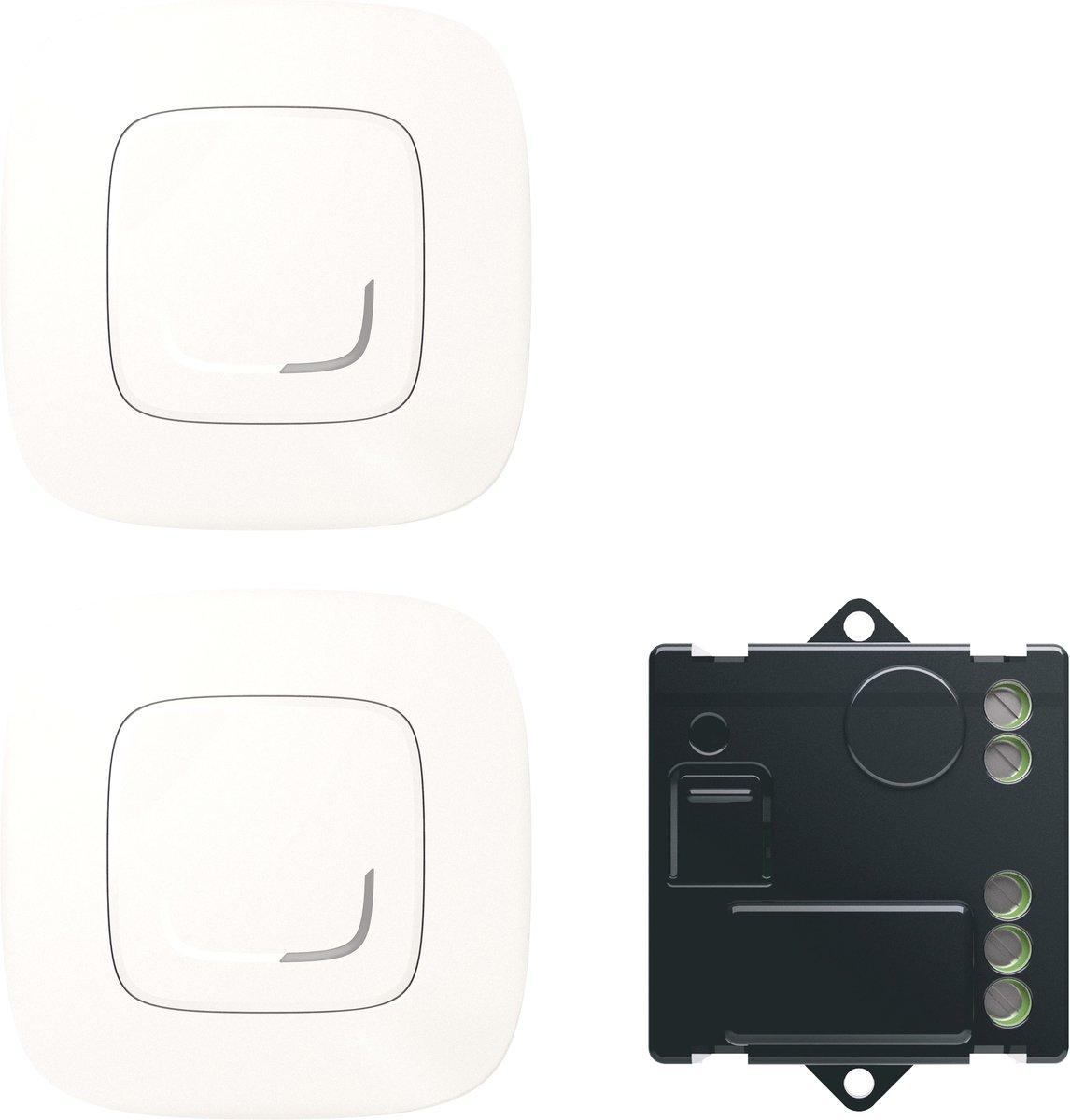 STAND-ALONE-SET Mikromodul + 2 Sender Valena Allure with Netatmo Perlmutt