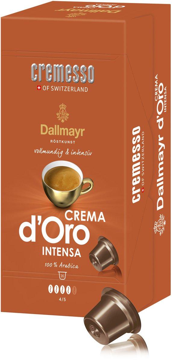 Kaffeekapseln für Cremesso Kapselmaschine Crema d'Oro intensa 16 Stück