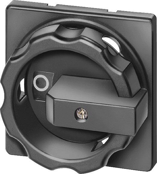 Drehantrieb, Betätigungsknebel schwarz, für Zentralloch-Frontbefestigung