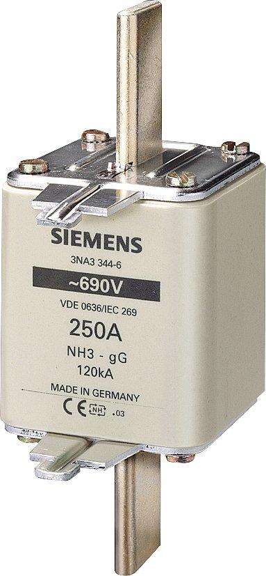 NH-Sicherungseinsatz NH3 In: 500 A gG Un AC: 690 V Un DC: 440 V Stirnkennmelder