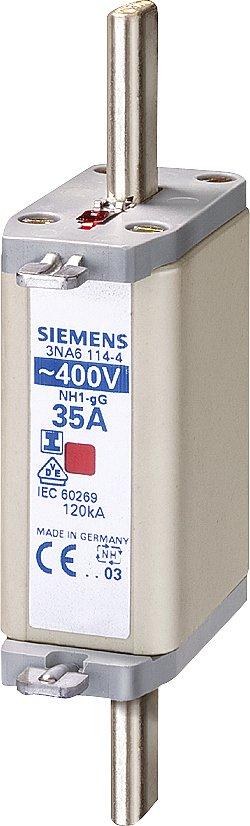 NH-Sicherungseinsatz NH1 In: 35 A gG Un AC: 400 V Kombikennmelder
