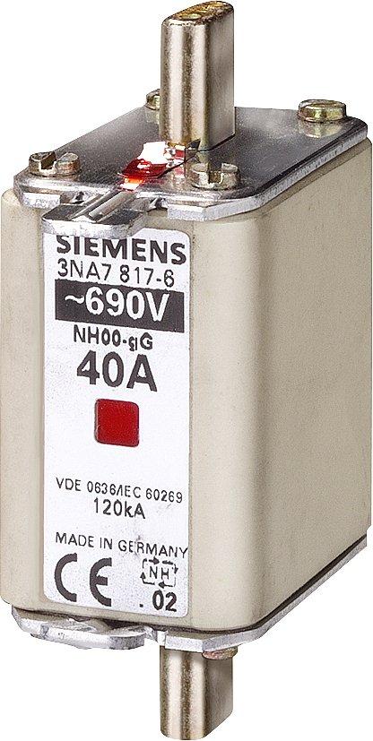 NH-Sicherungseinsatz NH00 In: 63 A gG Un AC: 690 V Un DC: 250 V Kombikennmelder