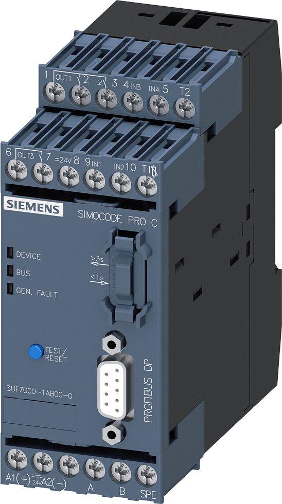 Grundgerät 1 SIMOCODE pro C, PROFIBUS-DP-Schnittstelle 12 MBit/s - RS485 - 4E/3A