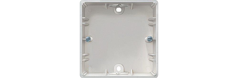 DELTA fläche/Studio titanweiß Aufputz-Gehäuse 1-fach 75X77X41mm