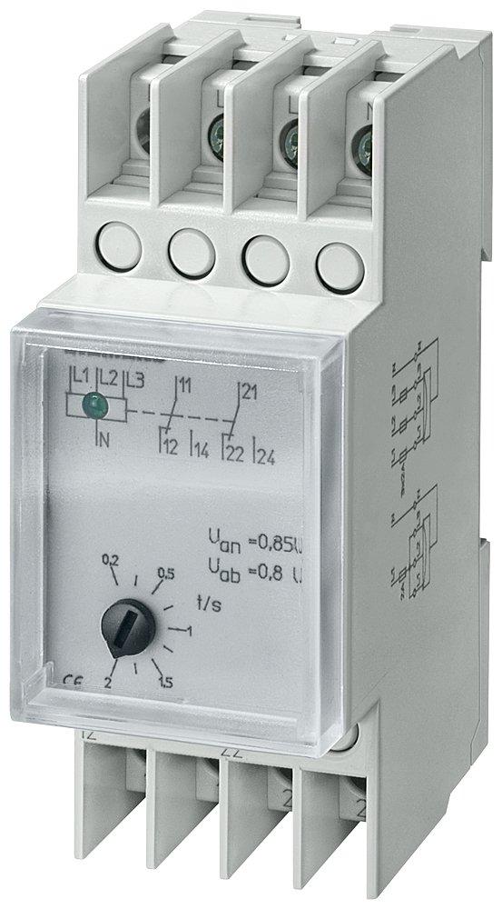 Spannungsrelais AC 230/400V 2W Kurzzeit 20ms mit Klarsichtkappe